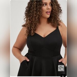 TORRID mini Scuba Skater Dress